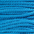 Twisted Natural Cotton Rope - 1/4 Inch - Solid Colors - Available in Lengths of 10 Feet, 25 Feet, 50 Feet, and 100 Feet - color: Cyan, size: 10 feet