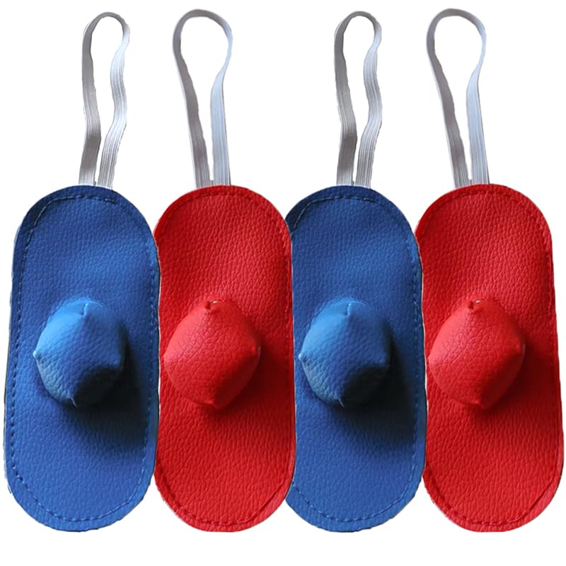 Chicken Shoes Gamefowl Rooster Supplies Rooster Booster Chicken Boots Mitt para Gallos Hen Gamefowl Supplies Fighting Protection 2 Pairs Bule and Red - color: Bule and Red