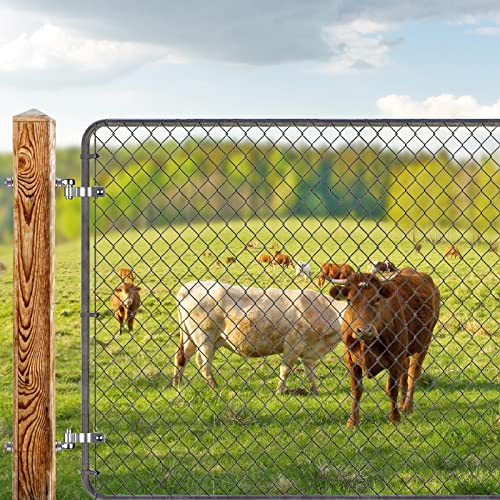 Insaga J Bolt Gate Hinge, 304 Stainless Steel Farm Gate Hinges, M12 x 6'' Gate Hinge Bolt 5/8'' for Chain Link Fence/Farm/Wooden Fence/Driveway, Supports up to 500lbs, 4pcs - color: M12-6''-4PCS