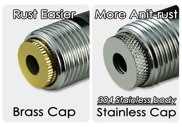 Beduan 304 Stainless Steel Pig Nipple Waterer with 1/2 Female Bulkhead Fittings for Barrel Kit Feeder Automatic Water Drinker Durable Antirust (Set of 5)