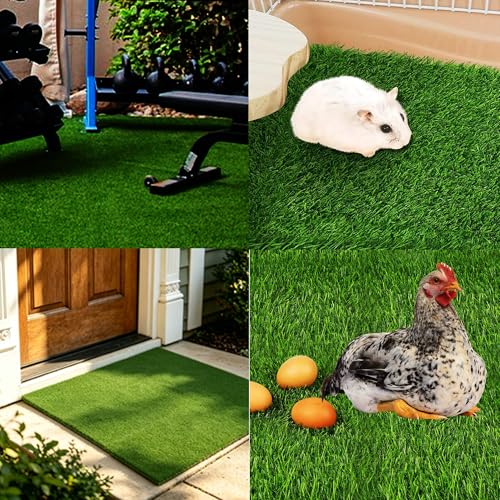 9 Pcs Reusable Nesting Pads for Chicken Coop, Artificial Grass Chicken Nesting Box Pads, Washable Laying Liner for Hens Ducks & Poultry (13 * 13)