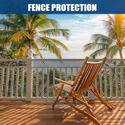 Black Plastic Chicken Wire Mesh,16in x 16.4ft with 30 Zip Ties | Easy to cut and bend, no sharp edges. Ideal for poultry, rabbits, dogs, garden beds, balcony screens, floral guards & DIY. - color: 16ft Black