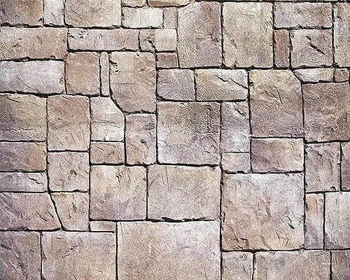 Kate Photography Floor Mat Vintage Stone Wall Rubber Backdrop 5x4ft | Brick Wall Rubber Floor Newborn Photography Props for Professional Photo Studio - color: Brick, size: 5x4ft