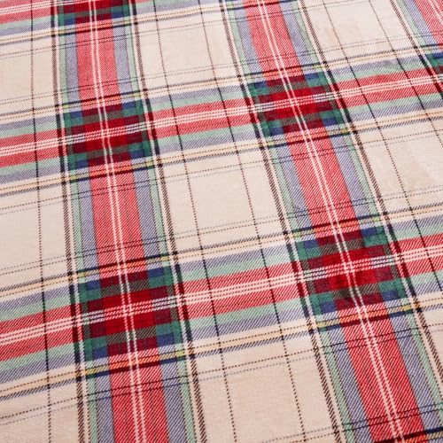 PU MEI Sherpa Fleece Throw Blanket 80" x 90" Reversible Plush Fluffy Large Big Blanket Lattice Flannel Blankets for All Season Use, Chrismas Red - color: Chrismas Red, size: 80"*90"