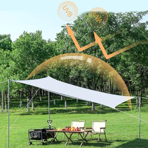 90% White Shade Cloth, 6.6 x 10 FT Sun Shade Sails for Patio, Garden, Greenhouse, Plant, Chicken Coop, Dog Kennel, Backyard, Balcony - size: 6.6 x 10 FT