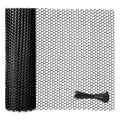15.7" x 16.4ft Black Plastic Mesh Fence Roll - Pet Safety Guard for Balcony, Deck & Patio, Chicken Wire Netting, Easy Cut Gap Blocker for Garden Fencing with Zip Ties - size: 15.7INx16.4FT