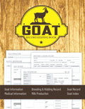 Goat Record Keeping Log Book: Goat Breeding Log Book (Sized 8.5 x 11 inches, 154 Pages) - Goat Record Keeping Book, Farm Management Organizer & Planner - Goat Gifts For Goat Lover