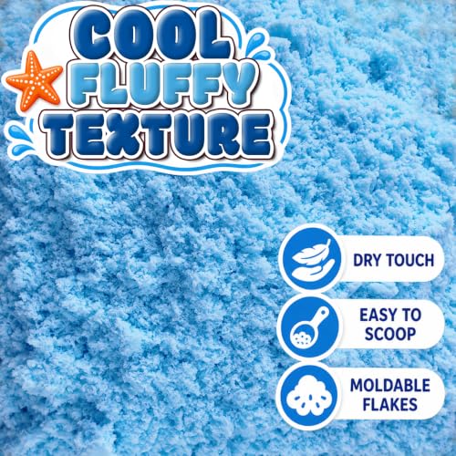 Blue Latex Sensory Bin Filler, Ocean Sensory Bin, Underwater World Sea Life Theme, Summer Sensory Play Water Beads Alternative for Toddlers 1-3 - color: blue