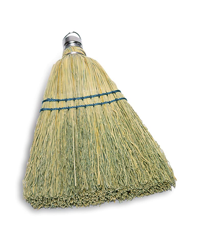Rubbermaid Corn Whisk Broom, 12 Inch, Natural Bristles | Multi-Surface | Yellow | Removes Dirt and Debris | Pack of 12 - size: PACK (Pack of 12)