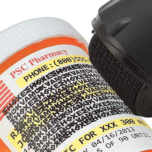 Guard Your ID Wide Identity Theft Protection Roller Stamp for Mail, Black - color: Black, size: Wide