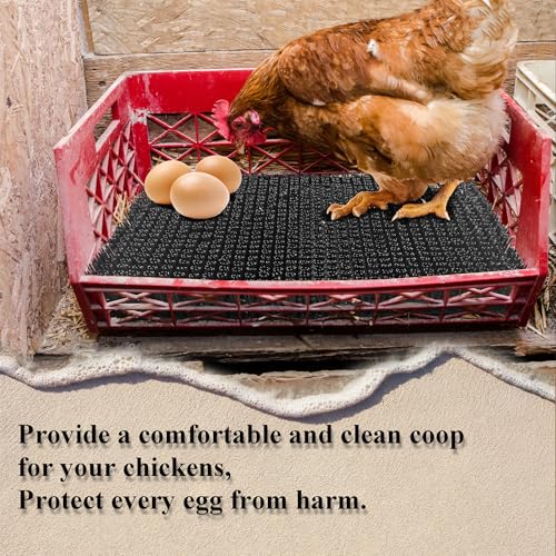 Washable Nesting Pads for Chicken Coop 6 Pack，13.6×11.8 in， Chicken Nesting Boxes for Laying Eggs, Chicken Bedding,Reusable Nest Mats