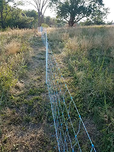 All-Purpose Electric Utility Netting (35" x 82') Electric Fence for Goats, Sheep, Gardens, Beehives, Dogs, and More for Backyards, Homesteads, Farms and Ranches - size: 35" x 82'