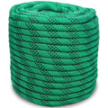1/2 Inch 100ft Double Braided Polyester Arborist Rope, Heavy Duty Nylon Rope for Anchor, Tree Work, Cargo, Pulling, Sailing (Green) - size: 1/2in x 100ft, style: Green
