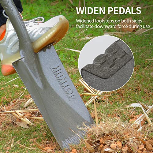 Flat Spade Garden Shovel Edging Shovels for for Gardening and Edging | Heavy-duty Steel Shovel Head,Sturdy Wooden Handle,Comfortable Wide Footplate,For Digging,For Gardening,For Planting - style: Garden