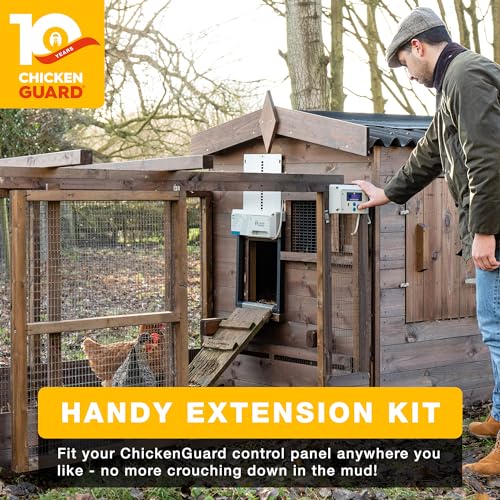 ChickenGuard Accessory - Control Panel Extension Kit - Solo per ChickenGuard All-in-One Range of Automatic Chicken Coop Door openers. (Extension Kit - Door not Included)