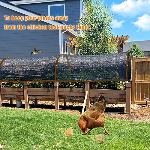 Shade Cloth - for Plants Greenhouse, 70% Sunblock Shade Sails -for Outdoor Garden Pergola Patio Lawn Sun Shade Cloths for Kennel Chicken Coop Easier to Hang Plant Shade Net Cover - size: 3'x20'