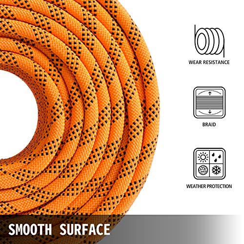 VEVOR 9/16 Inch Double Braid Polyester Rope 200 FT Nylon Pulling Rope 1100LBS High Force Polyester Load Sailing Rope(9/16In-200Ft) - size: 9/16 Inch x 200 FT, style: Polyester