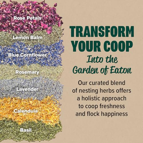 Eaton Pet and Pasture Premium Nesting Herbs, Aromatic Blend for Nesting Boxes & Chicken Coop, Natural Refresher & Pest Deterrent