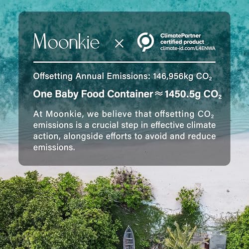 Moonkie Silicone Baby Food Containers | 4 oz Baby Food Storage Jars with Airtight Lids | Reusable Baby Food Jars, Freezer,Microwave and Dishwasher Safe, Perfect for Infant & Toddler - size: 6pack 4oz