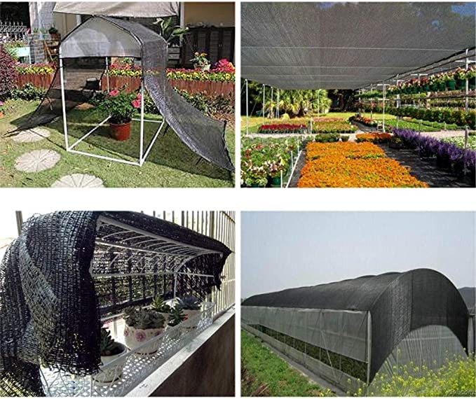 winemana 40% Black Shade Cloth, 20 x 30 FT Durable Mesh Tarp with Grommets, Resistant Garden Sun Shade Netting, Shading Antifreezing for Pergola, Greenhouse, Plants Growing, Chicken Coop - size: 40%-20 FT x 30 FT