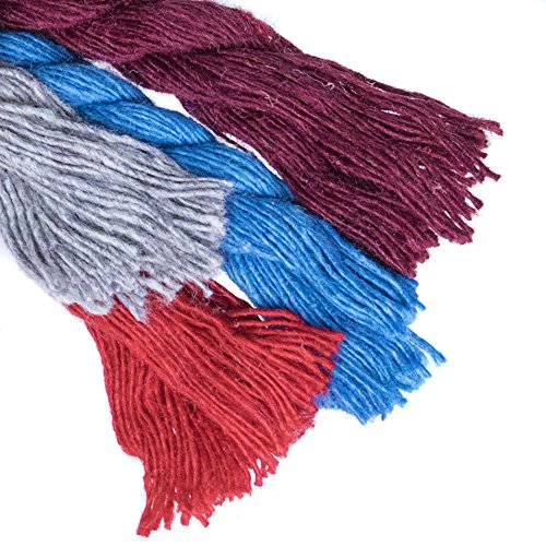 Twisted Natural Cotton Rope - 1/4 Inch - Solid Colors - Available in Lengths of 10 Feet, 25 Feet, 50 Feet, and 100 Feet - color: Orange, size: 10 feet