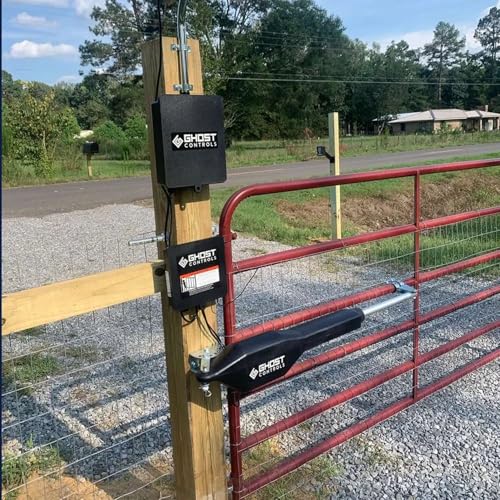 Ghost Controls Heavy-Duty Automatic Gate Opener Kit for Swing Gates with Long-Range Gate Opener Remote - Model TSS1 - size: Single Swing Gate Opener