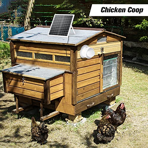 blessny 8" Solar Exhaust fan for Greenhouse, Chicken Coop, Shed & Pet House | 25W Solar Powered Ventilation Vent Fan for Outdoor Air Circulation - size: 8" Fan Kit