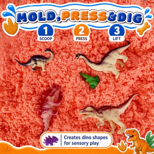 Orange Latex Preschool Dinosaurs Halloween Theme Sensory Bin Filler | Sensory Toys for Toddlers 3-4 Autumn Harvest Pumpkin Patch Warm Autumn Vibes for Kids & Seasonal Play - color: orange