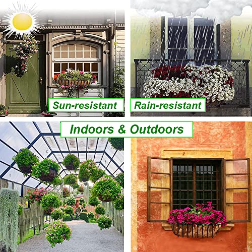 2pcs Trough Planter Basket Liners Coco Liner 24 inch, Thick Coconut Coir Liner Coco Fiber Liners Replacement for Wall Planter Window Box, Garden Fence Baskets Railing Planter In/Outdoors (24inch-2pcs) - color: 24inch-2pcs