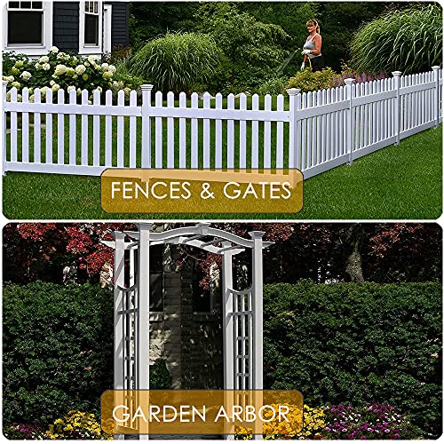 Fence Post Anchor Metal Ground Spike Black Fences Stakes Posts | Heavy Duty Metal Fence Anchors Support Base for 4"X4" Mailbox or Fence Post, 24"X4"X4" Outer(3.5"X3.5" Inner Dia), Pack Of 4.