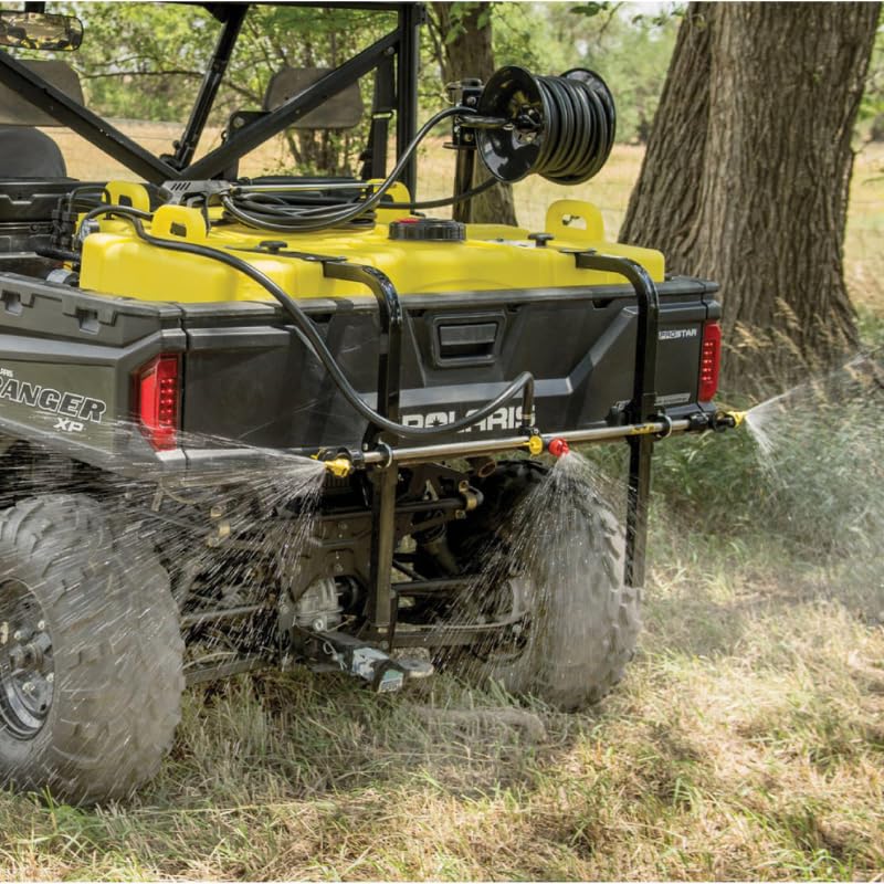 65 Gallon UTV Sprayer - 3 Nozzle Boomless Boom | 4.0 GPM 12V Diaphragm Pump, 30 Ft Spray Width, Heavy-Duty Weed & Fertilizer Sprayer for Side by Side, Pasture & Food Plots - style: Boomless (3-Nozzle)