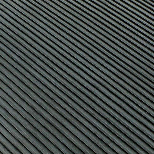 Rubber-Cal Ramp Cleat Non-Slip Outdoor Rubber Mats - 1/8" x 3ft x 1ft - size: 12"L x 36"W x 0.1"Th