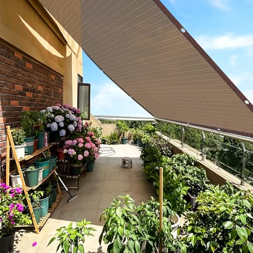 80% Shade Cloth -4x12FT Sunblock Net with Grommet,Lightweight and Durable UV Protection,Shade Cloth for Garden Patio Pergola Balcony Plants Greenhouse Dog Kennel Chicken Coop Outdoor - size: 4X12FT