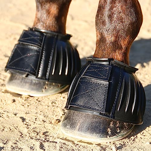 Professional's Choice Easy On Rubber Bell Boots | Sold in Pairs - color: black, size: Medium