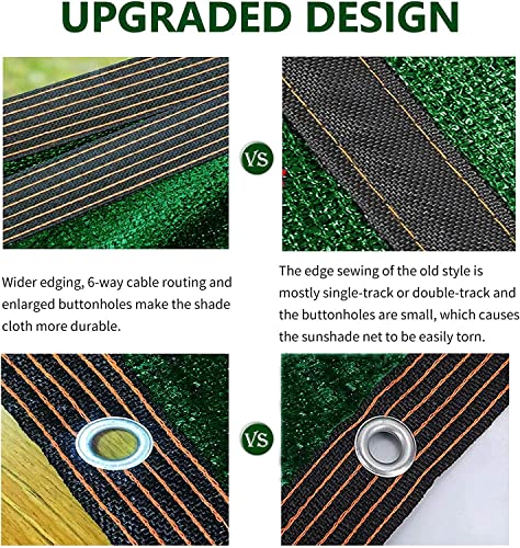 90% Sun Shade Cloth 10x13 FT, Sunblock Shade Net for Patios, Gardens, Backyards, Durable HDPE Fabric with Aluminum Grommets, Easy to Install - color: 90% Green, size: 10 x 13 FT