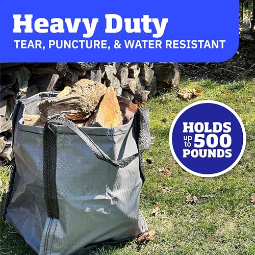 DURASACK Heavy Duty Storage Tote Bag 22-Gallon, Gray , Pack of 4 | Moving Bag Utility Tote for Laundry, Moving & Home Storage, Reusable Self-Standing Design, Holds up to 500 Pounds - color: Gray, size: Pack of 4