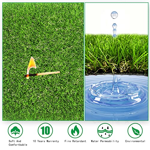 8 Pack Washable Chicken Nesting Box Pads for Laying Eggs, Artificial Grass Nesting Pads for Chicken Coop, Nesting Box Liners Bedding for Hen Lawn Indoor Outdoor - 12"x12"1.2"