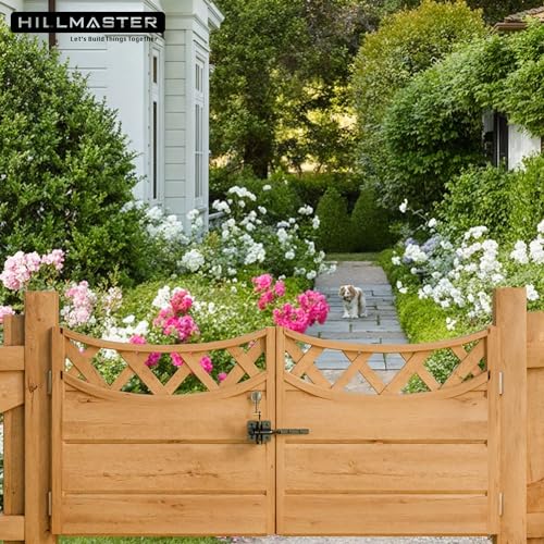 HILLMASTER 2 Pack Self Locking Gate Latch for Wooden Fence Heavy Duty,Gravity Lever Fence Door Latches with Steel Spring Cable Pull String Gate Hardware Gate Lock for Outdoor Secure Pool,Garden - size: 2 Pack