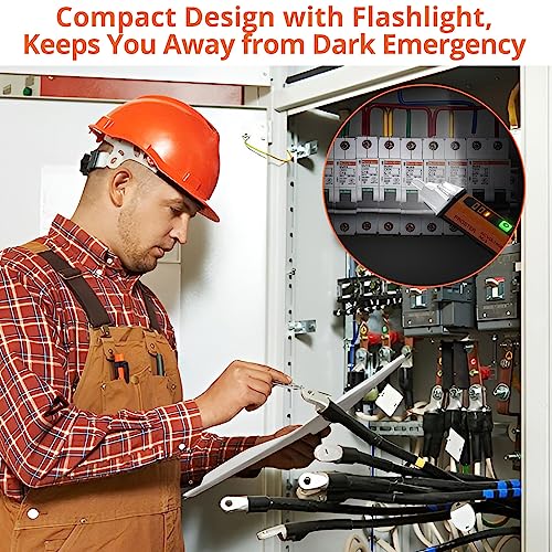 Proster Electrical Test Tool - TRMS Clamp Meter 6000&NCV Voltage Tester Pen | 2-in-1 kit: Clamp Meters(800A AC/DC, NCV, auto-range) + Voltage Tester Pen(Adjustable Sensitivity) For Electrical Tester