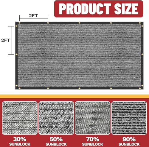 3' x 4' Beige Custom Size Dog Kennel Shade Crate Cover Net 90% Sunblock Tarp with Grommets Outdoor & Fabric Cloth Mesh for Livestock Chicken Pet Run Playpen Cage Roof