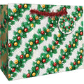 Jillson Roberts Large Christmas Gift Bags with Foil and Holographic Accents (12 Count) - color: Garlands, size: 12.5" x 10" x 5"
