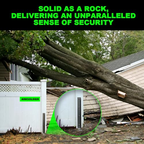 33.62" Fence Post Repair Kit, Fix Broken 4x4/6x6 Wood Post 2Pack | Heavy Duty Anchor Ground Stakes, Thickened 11-Gauge, Heavier at 5.47lb, One-Piece, MUSE Award, Easy Install, Powerful Support - size: AS1-U 2Pack 33.62x4.7x2"