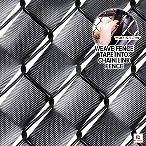 Chain Link Fence Privacy Tape 250 ft (40 SqFt) (Obsidian Black) | Gardening, Outdoor Wall, Balcony, Patio, Yard, Injury Prevention, Safety Fence Cover for Dog, Other Pet Hedge Slats - color: Obsidian Black