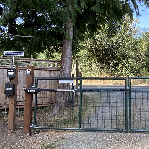 Ghost Controls TDS2XP Heavy-Duty Solar Dual Automatic Gate Opener Kit for Swing Gates Up to 20 Feet - size: Solar Dual Swing Gate Opener