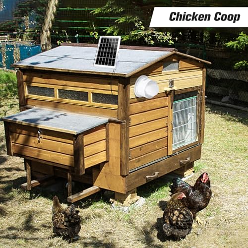 blessny 6" Solar Exhaust fan for Greenhouse, Chicken Coop, Shed & Pet House | 15W Solar Powered Ventilation Vent Fan for Outdoor Air Circulation - size: 6" Fan Kit