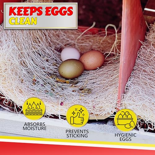 Chicken Nesting Pads with Aromatic Nest Herbs | Natural Excelsior Aspen Fiber Poultry Bedding | 13 x 13 Inches | Pack of 10 - style: With Aromatic Herbs