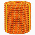 3/4 in x 50 ft Double Braid Polyester Arborist Rigging Rope, 72 Strands Heavy Duty Bull Rope for Tree Work, Climbing, Pulling, Logging, Swing, Orange - size: 3/4inch x 50feet