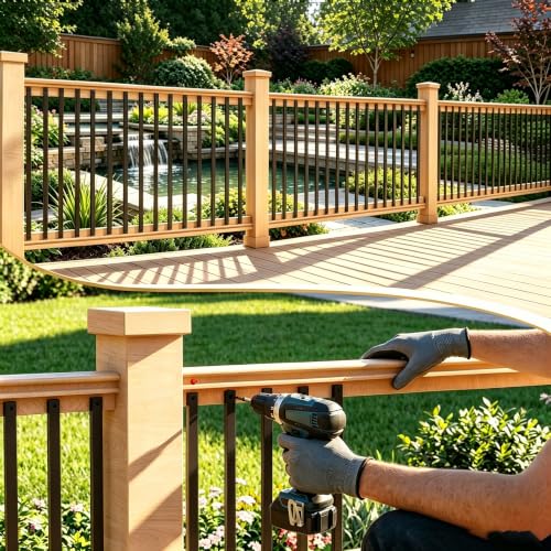 HZIU 60 Pack 29.5" Deck Balusters，Rectangular Stainless Steel Railing Kit | Rustproof Side Mount Spindles Railings with End Caps & Screws–Modern Porch Balusters for Patio, Balcony&Outdoor Staircases - size: 29.5 Inch