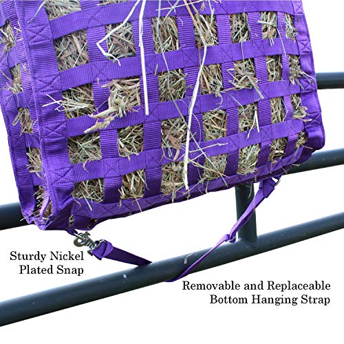 Derby Originals Superior Slow Feeder Horse Hay Bag with Super Tough Bottom and 1 Year Warranty - color: Hunter Green