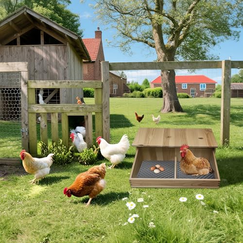 Chicken Nesting Pads for Coop, 4 Pack Washable Reusable Nesting Box Pads | Soft Nesting Box Pads for Chickens Laying Eggs, Washable Reusable Design, Easy Coop Bedding Replacement